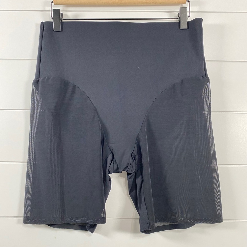 Shapermint Womens‎ Empower Mesh Shaper Shorts sz XL Black Pull On Tummy Control